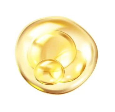 Golden collagen molecules in membrane vector illustration Stock Illustration