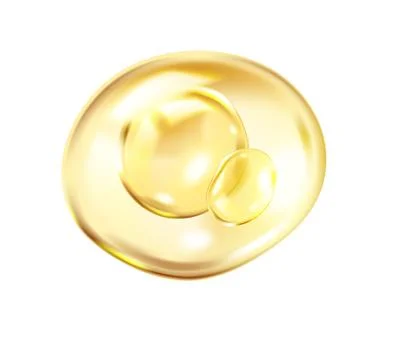 Golden collagen spheres inside bubble vector illustration Stock Illustration