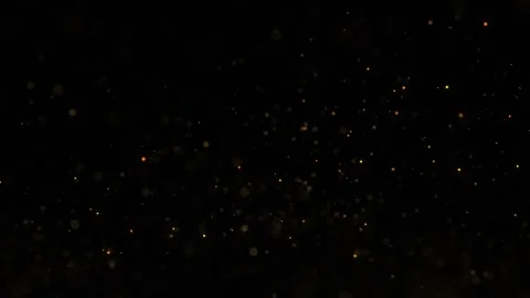 Golden colored flickering loop dots on black background Stock Footage 339709577