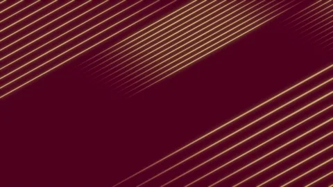 Golden colored glowing parallel lines over simple Magenta red background Vídeo Stock 307669759