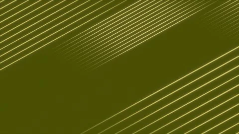 Golden colored glowing parallel lines over simple Yellow background Stock Footage 307669924