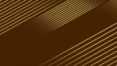 Golden colored glowing parallel lines over simple Orange background Stock Footage 307669956