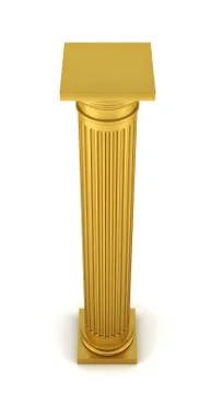 Golden column Stock Illustration