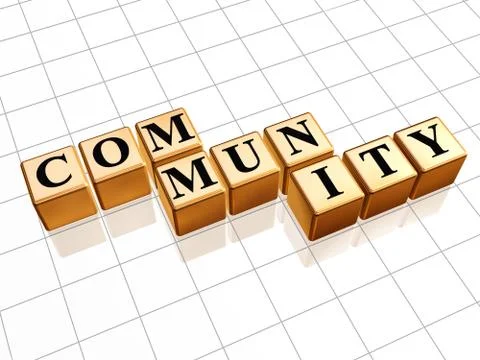 Golden community Stock Illustration