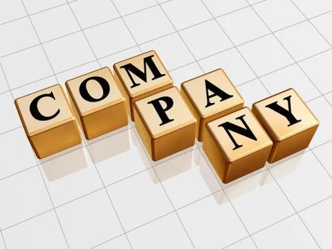 Golden company Stock Illustration