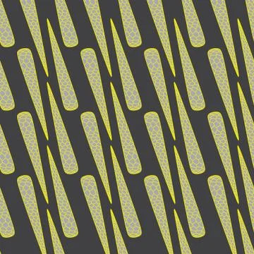 Golden Cone on Grey Seamless Pattern Illustrazione stock