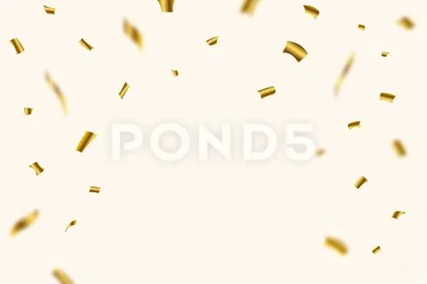 Gold and Green Shiny Streamers - Isolated Stock Image - Image of