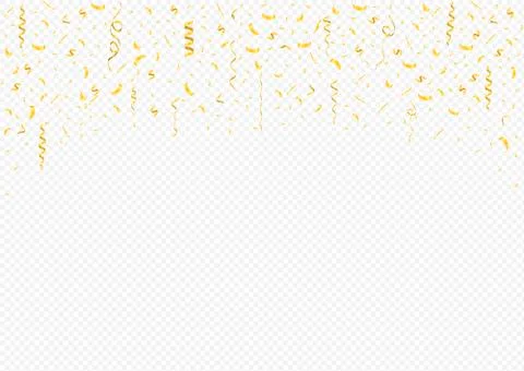 Golden confetti background Stock Illustration