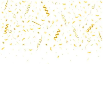 Golden confetti background Stock Illustration