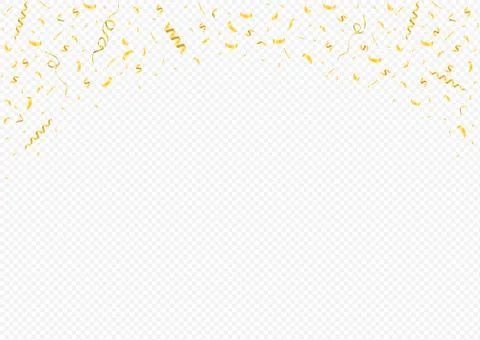 Golden confetti background Stock Illustration