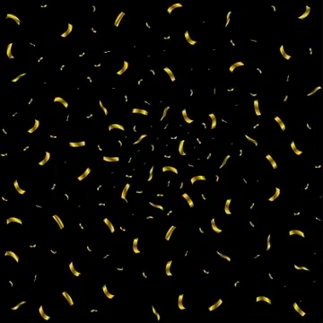 Golden confetti background Illustrazione stock
