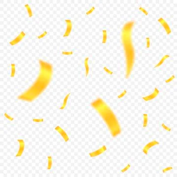 Golden confetti background Stock Illustration