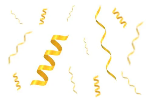 Golden confetti background Stock Illustration
