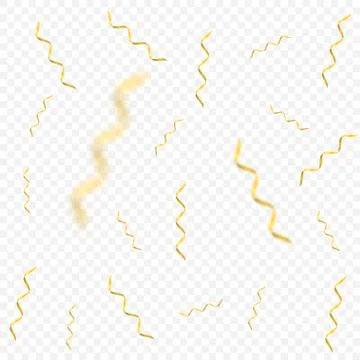 Golden confetti background Stock Illustration