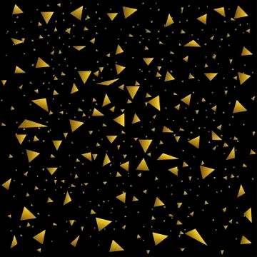 Golden confetti background Stock Illustration
