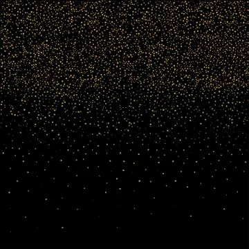 Golden confetti background Stock Illustration