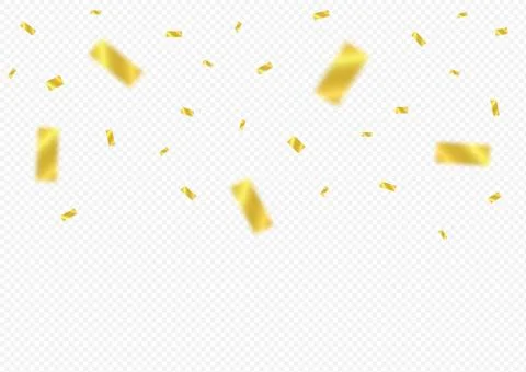 Golden confetti background Illustrazione stock