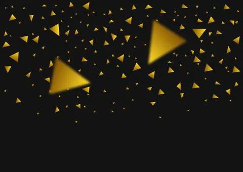 Golden confetti background Stock Illustration