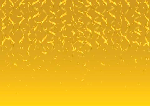 Golden confetti background Illustrazione stock
