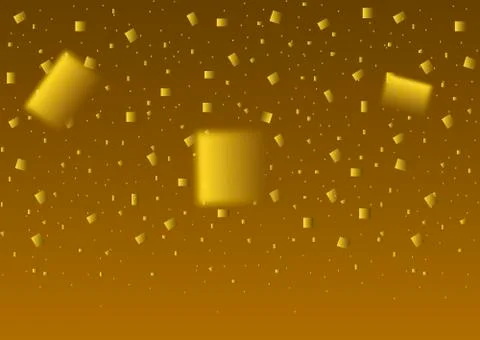 Golden confetti background Stock Illustration
