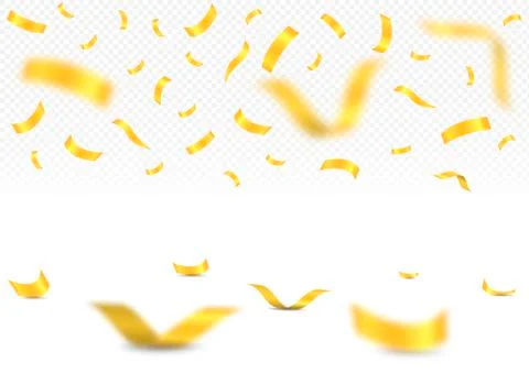 Golden confetti background Stock Illustration