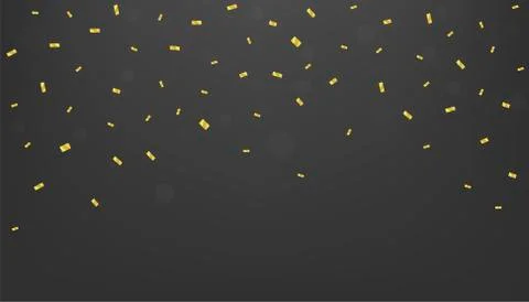 Golden confetti background Stock Illustration