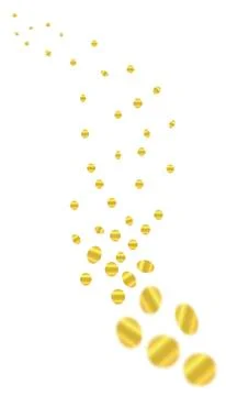 Golden confetti background Stock Illustration