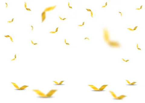 Golden confetti background Stock Illustration