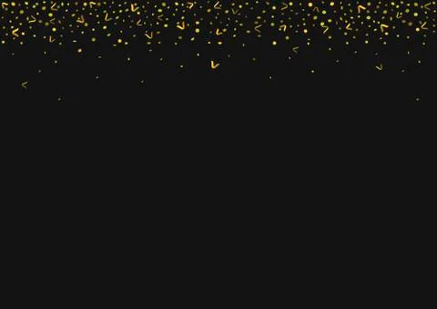 Golden confetti background Stock Illustration