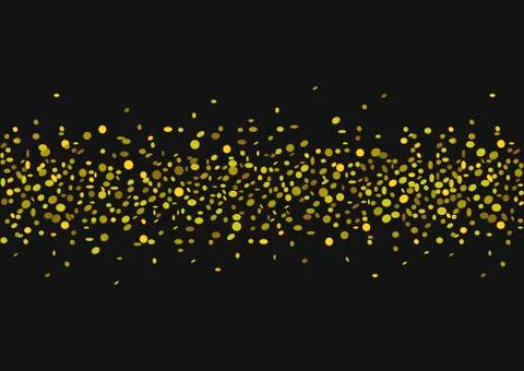 Golden confetti background Stock Illustration