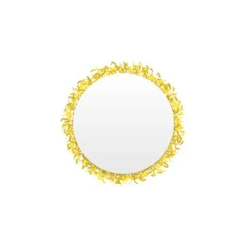 Golden confetti background Stock Illustration