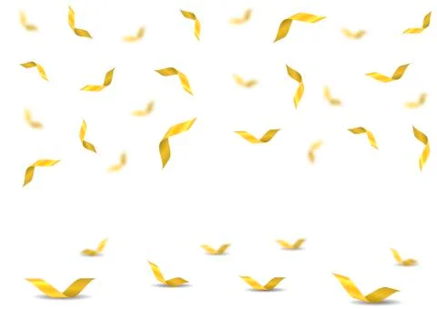 Golden confetti background Stock Illustration