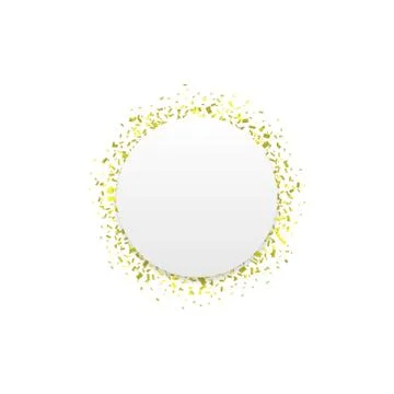 Golden confetti background Illustrazione stock