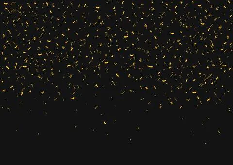 Golden confetti background Stock Illustration