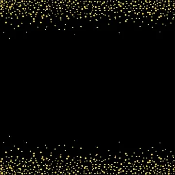 Golden confetti background Stock Illustration