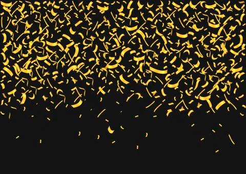 Golden confetti background Stock Illustration