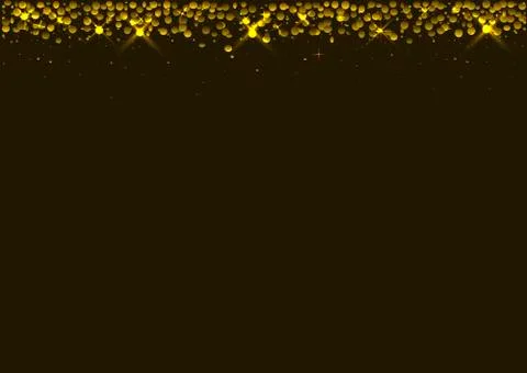 Golden confetti background Illustrazione stock