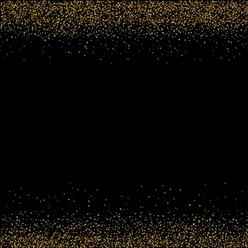 Golden confetti background Stock Illustration