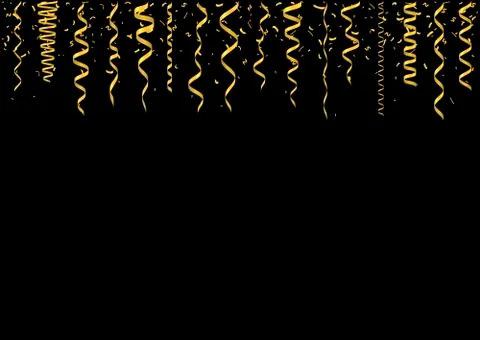 Golden confetti background Illustrazione stock