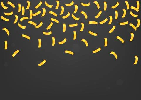 Golden confetti background Stock Illustration