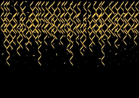 Golden confetti background Stock Illustration