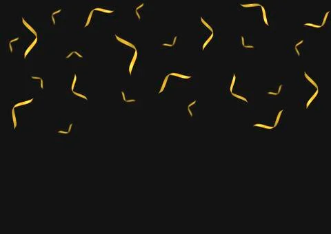 Golden confetti background Illustrazione stock