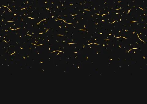Golden confetti background Stock Illustration