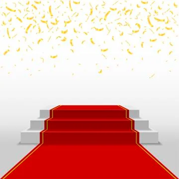 Golden confetti background Stock Illustration