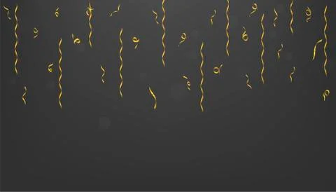 Golden confetti background Stock Illustration