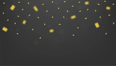 Golden confetti background Stock Illustration