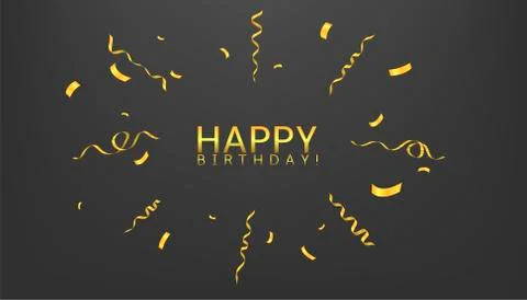 Golden confetti background Stock Illustration