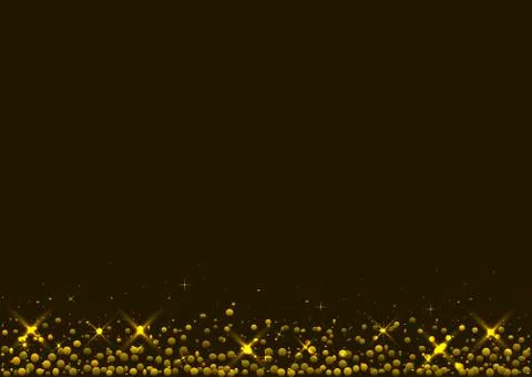 Golden confetti background Stock Illustration