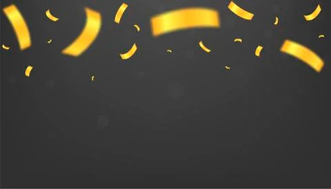 Golden confetti background Illustrazione stock