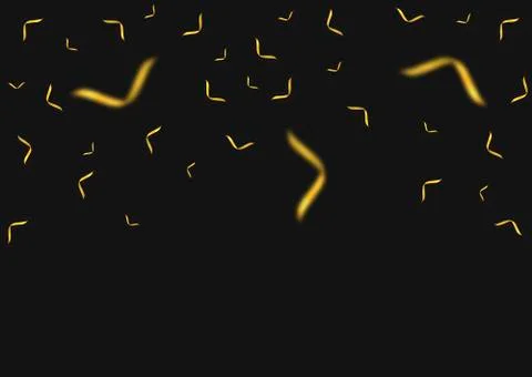 Golden confetti background Stock Illustration